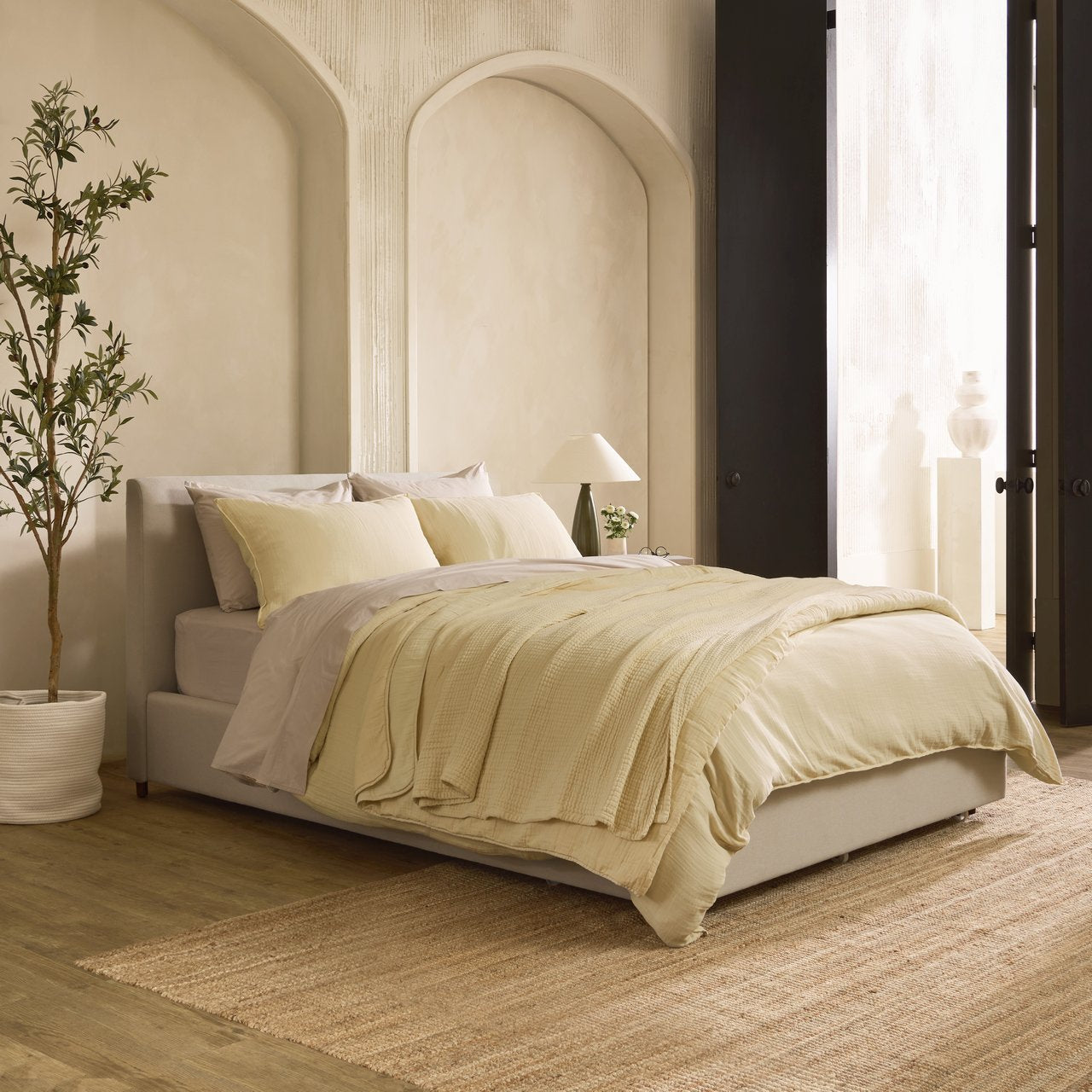 Linen&Rose™ Couvertures et linge de lit en mousseline