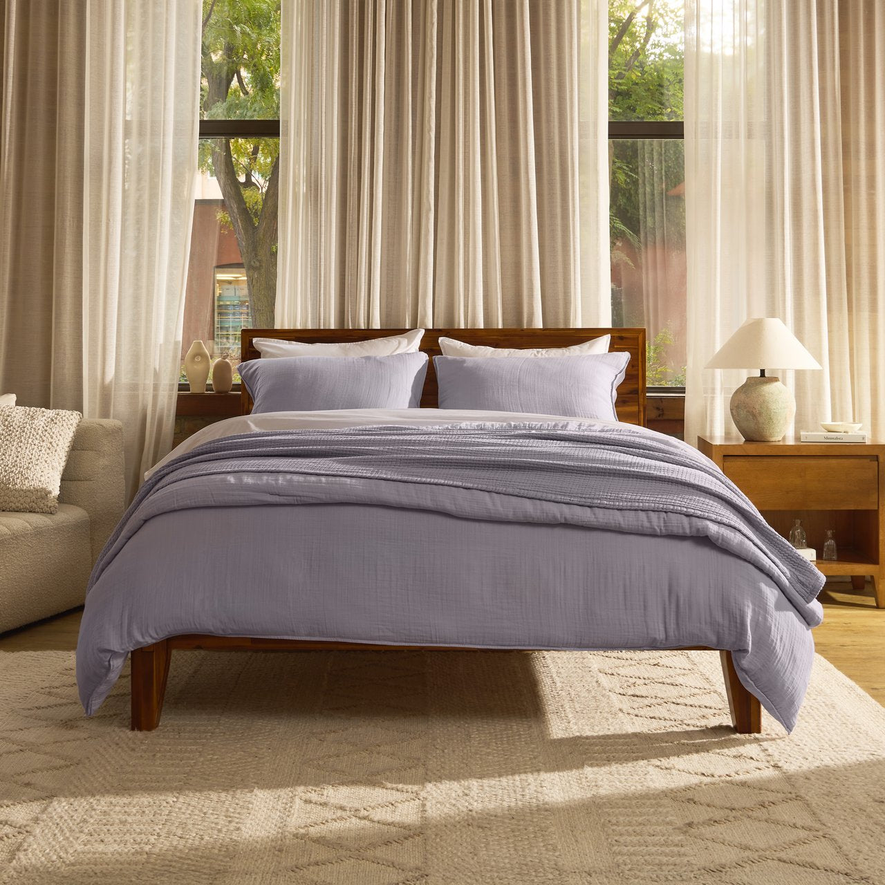 Linen&Rose™ Couvertures et linge de lit en mousseline