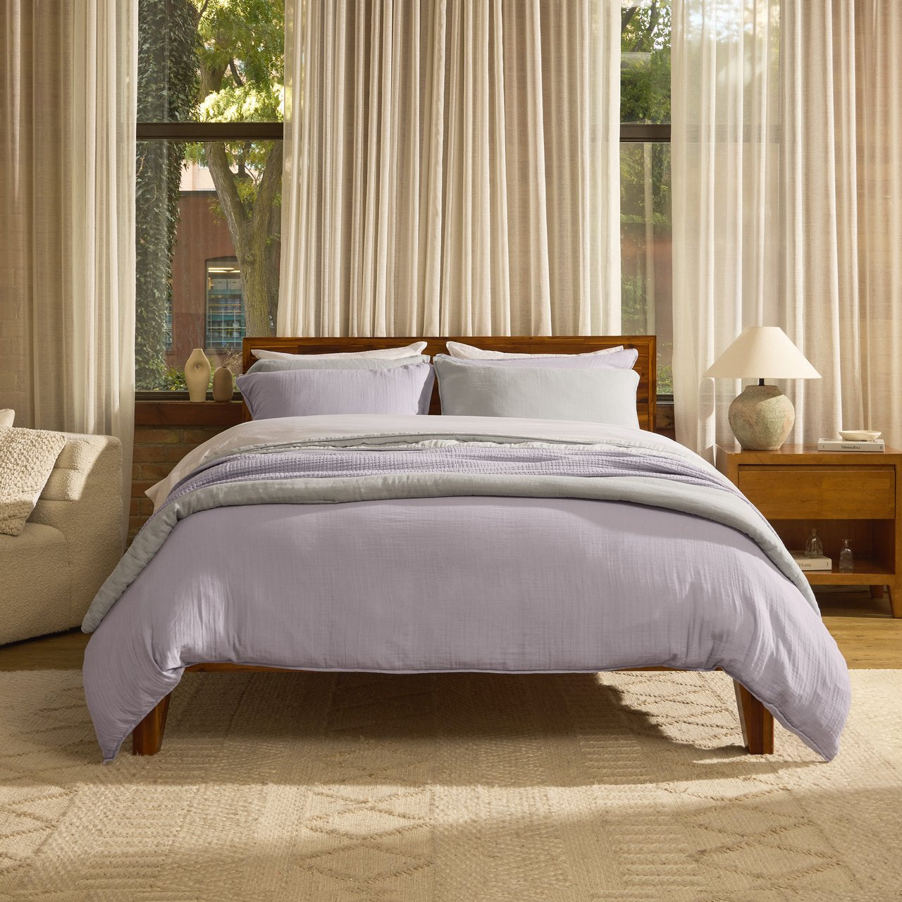 Linen&Rose™ Couvertures et linge de lit en mousseline