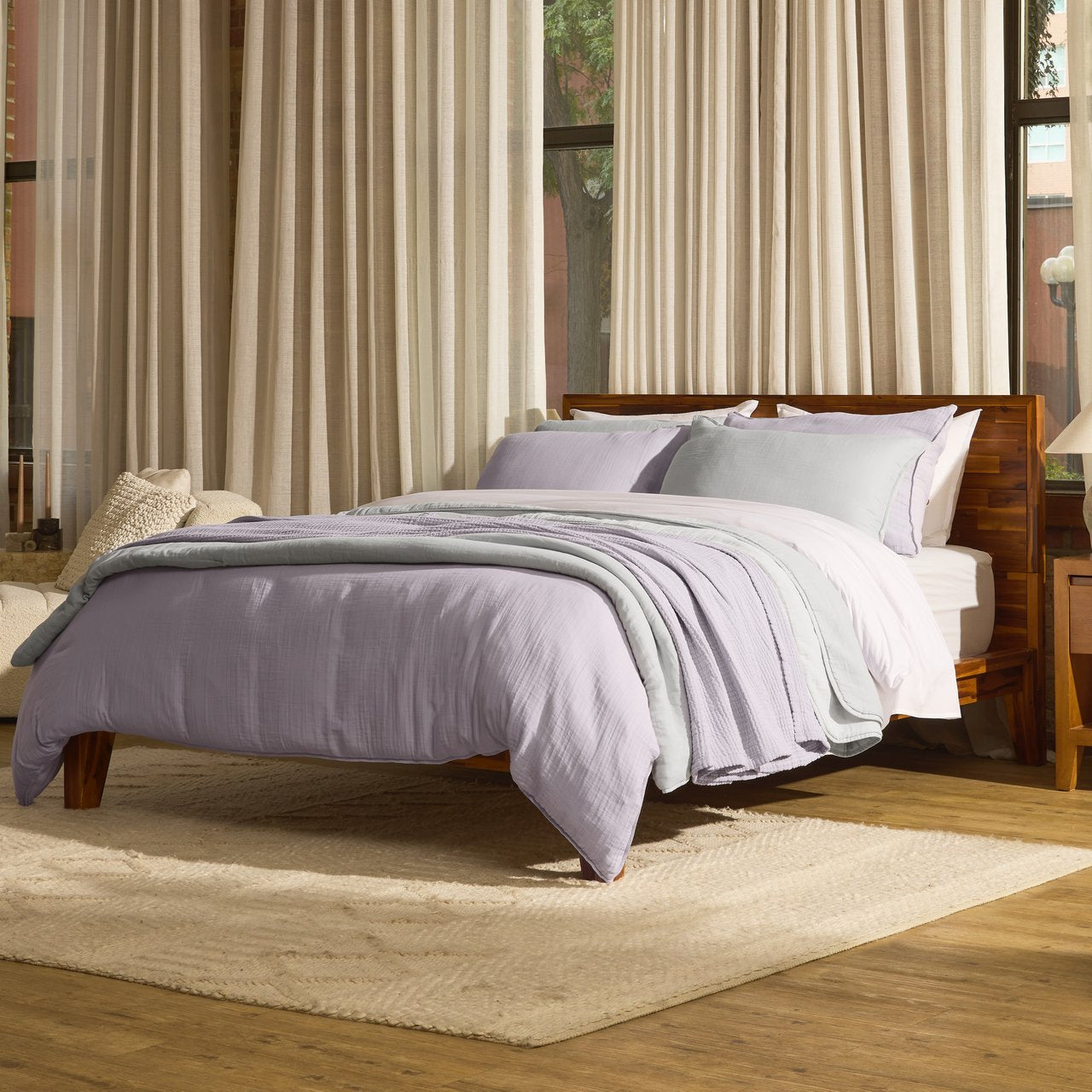 Linen&Rose™ Couvertures et linge de lit en mousseline