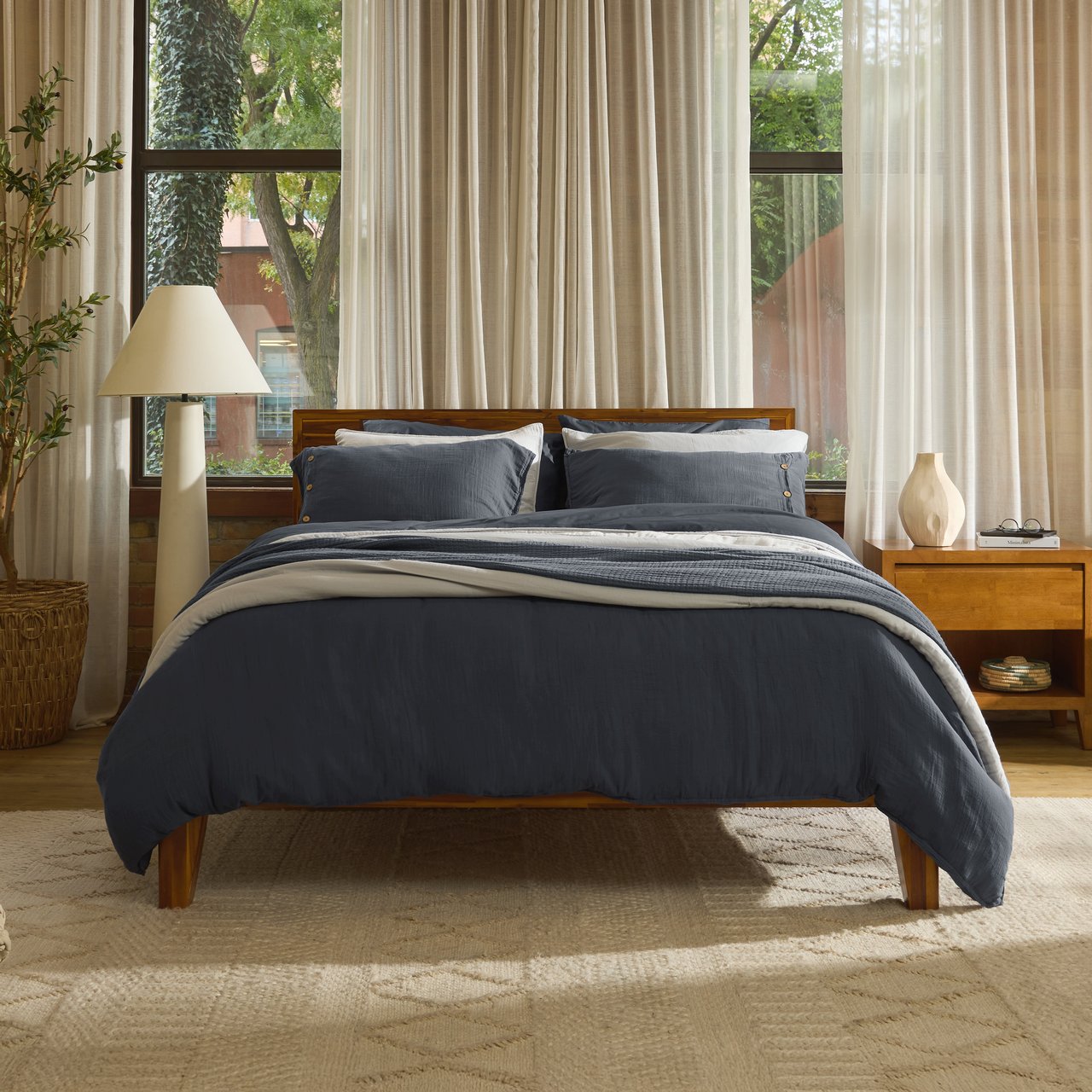 Linen&Rose™ Couvertures et linge de lit en mousseline