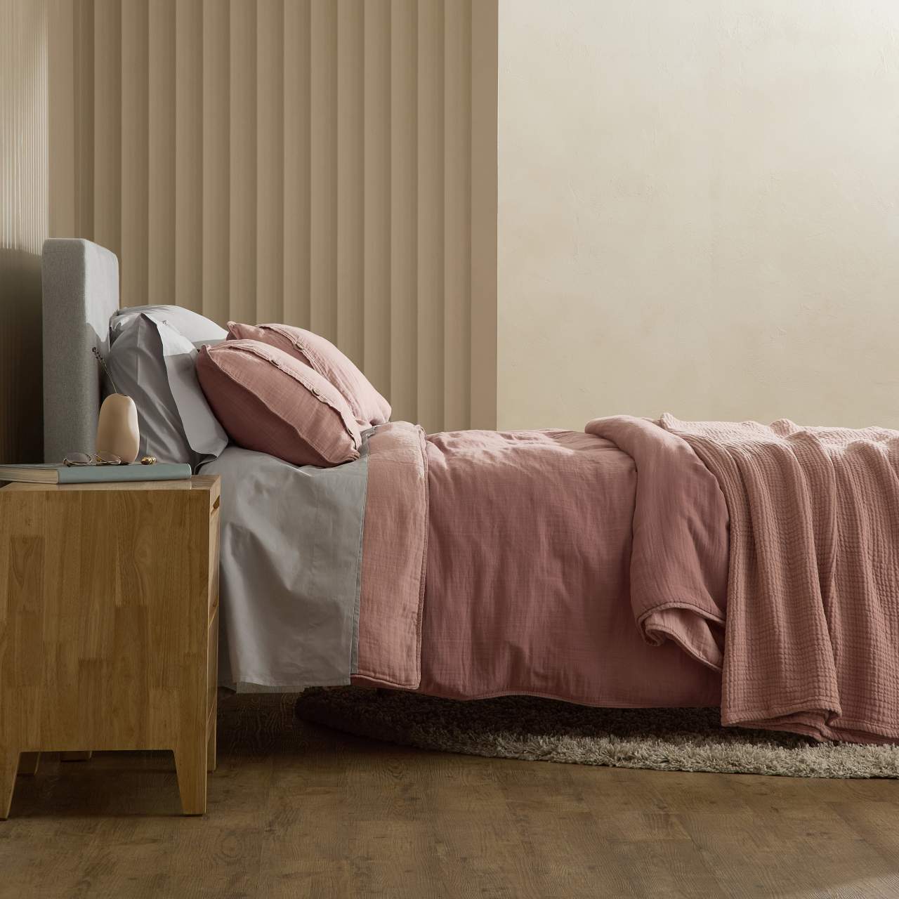 Linen&Rose™ Couvertures et linge de lit en mousseline